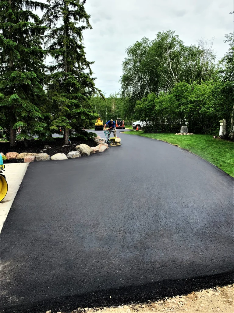 Round about driveway pad