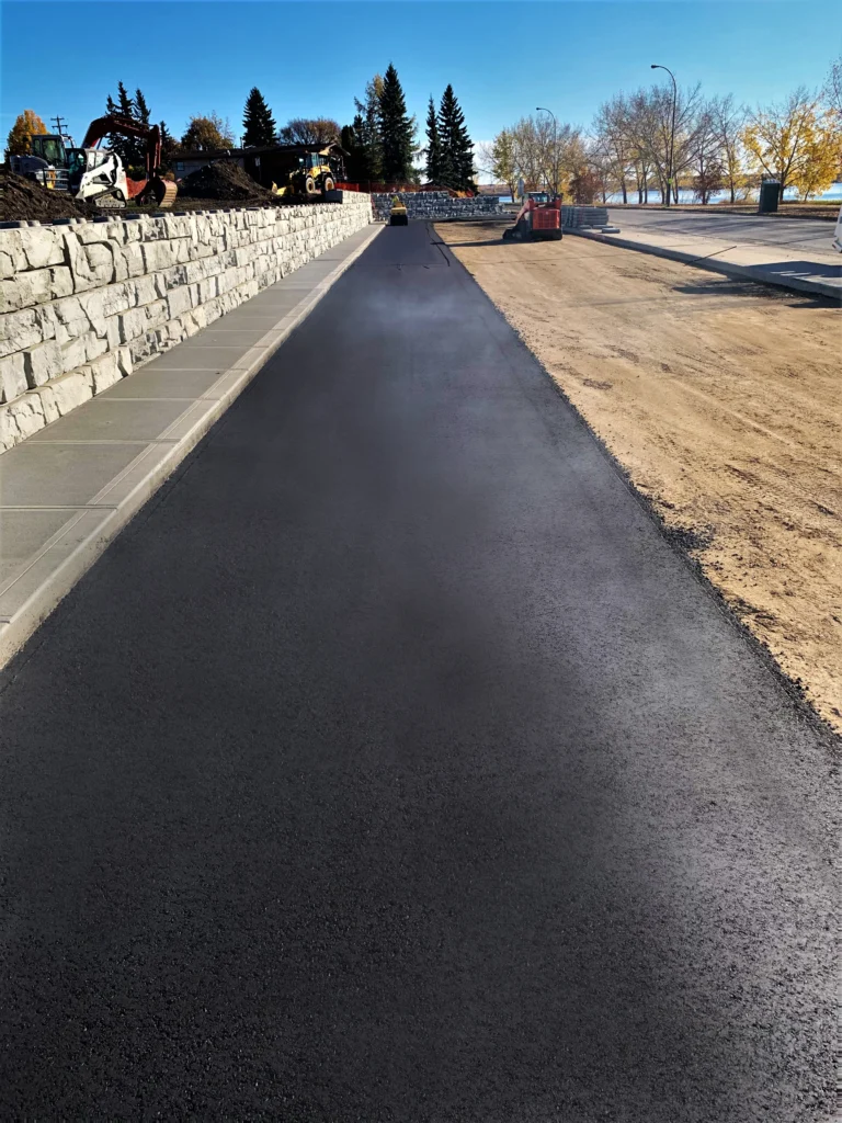 Paving Notre Dame Highschool