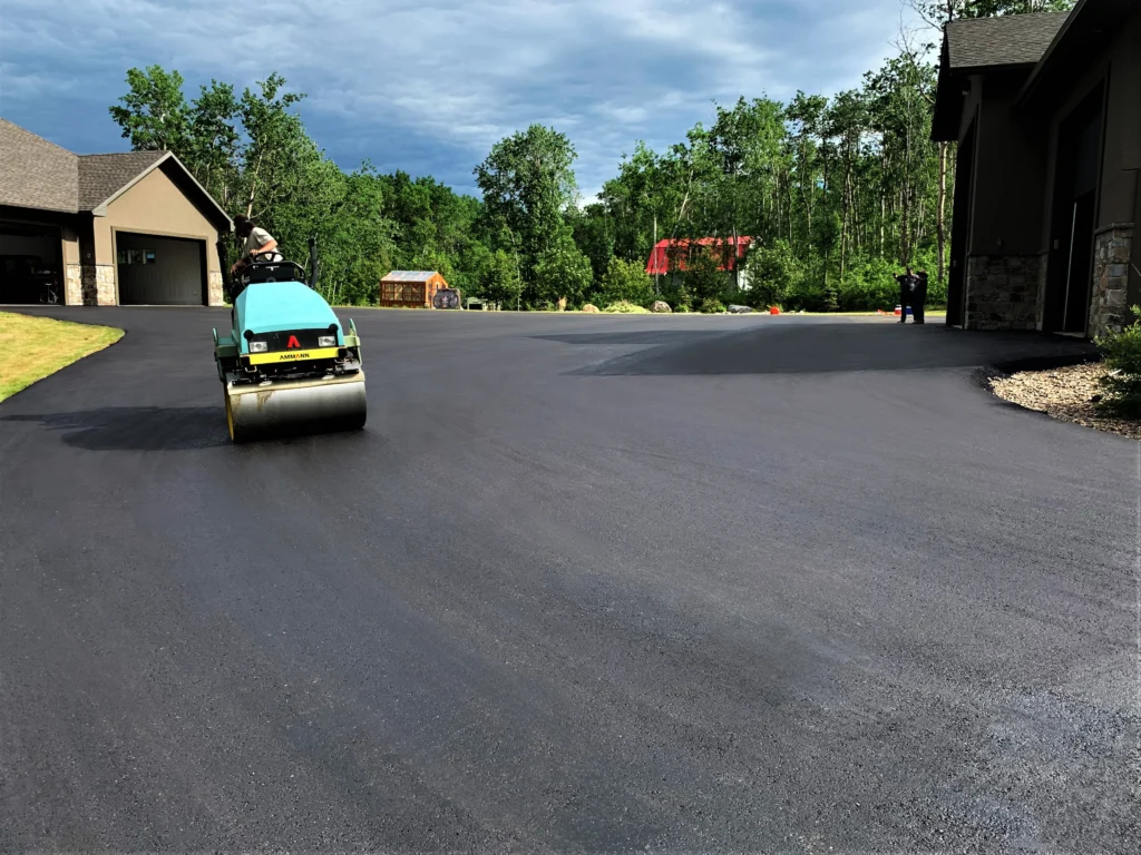 Smooth driveway paving