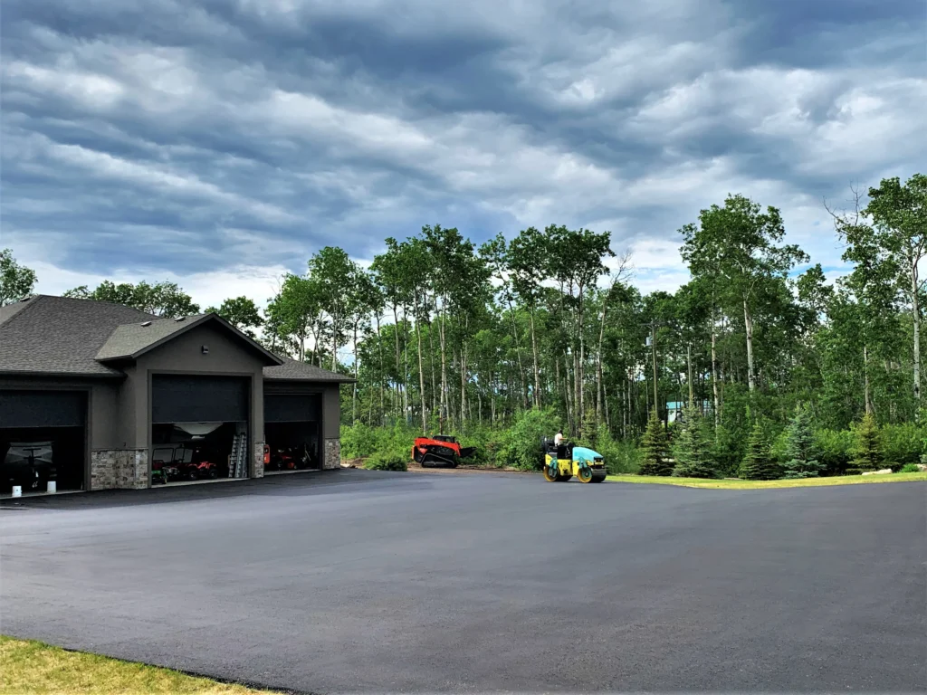 Paving pad for garage
